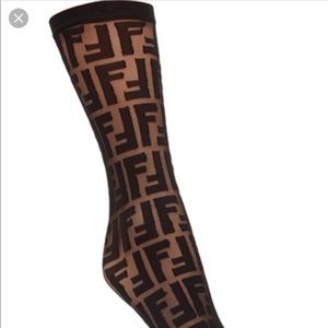 Fendi logo socks